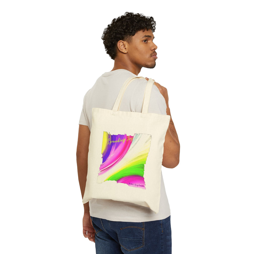 Spreading Joy Cotton Canvas Tote Bag