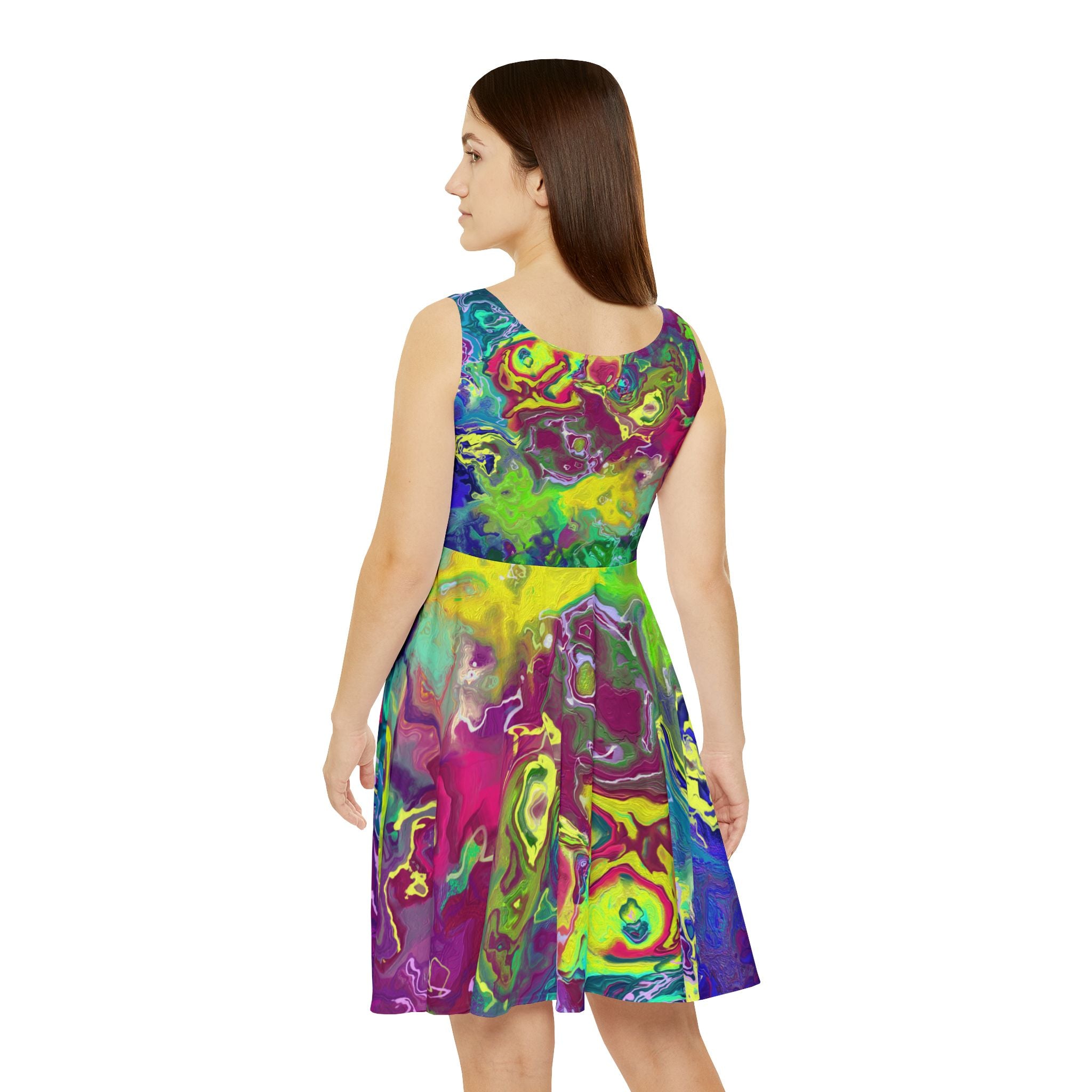 Vibrant Abstract Women's Skater Dress