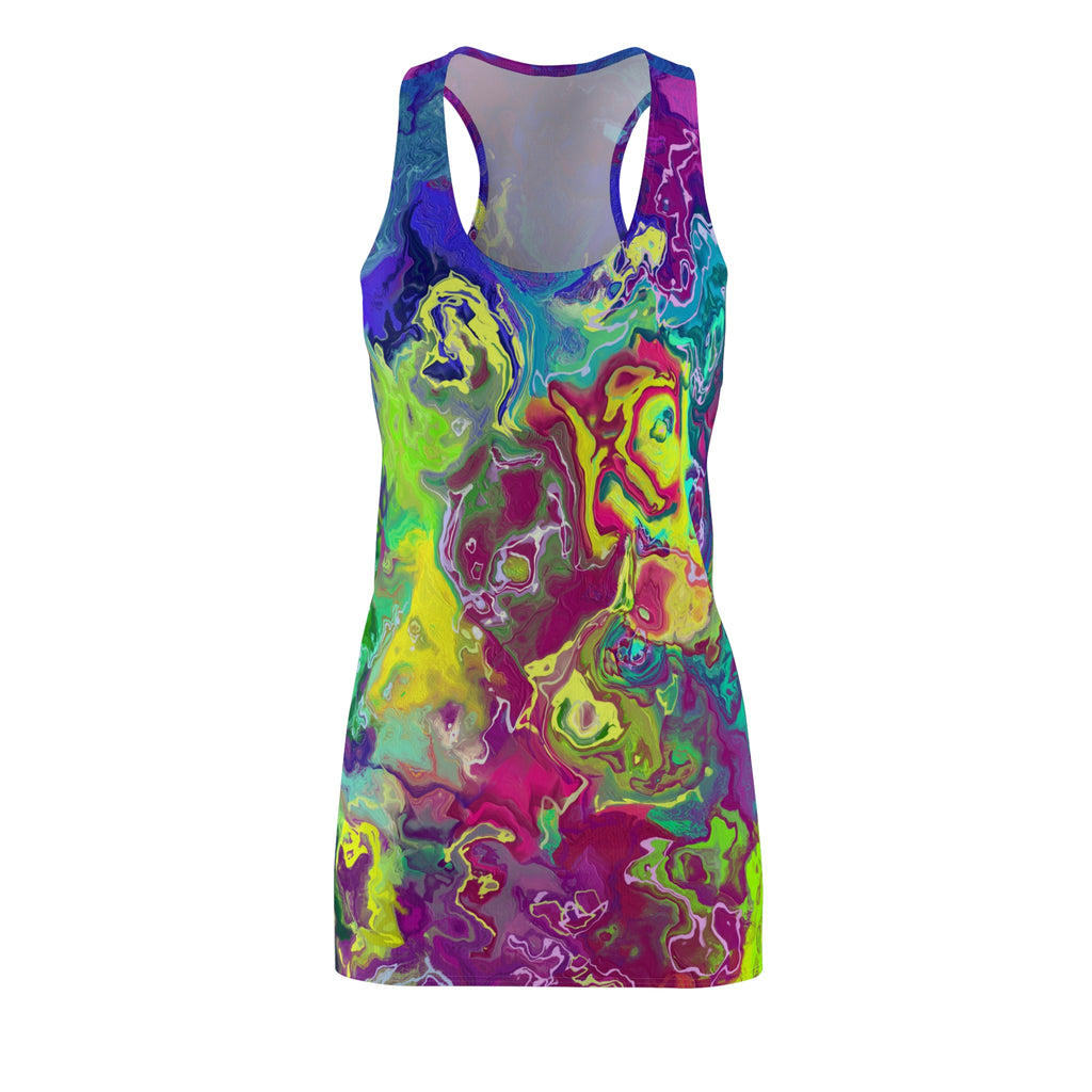 Colorful Abstract Women's Racerback Dress