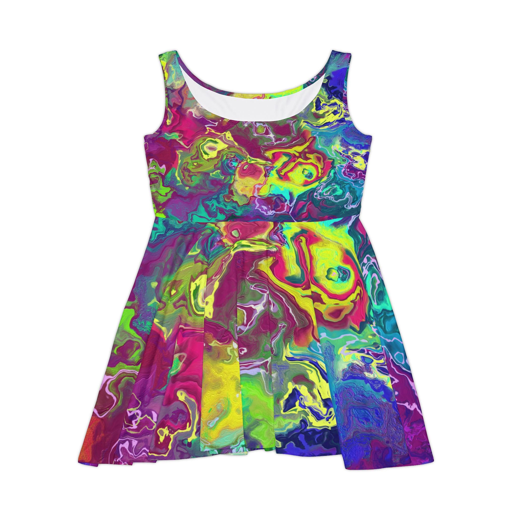 Vibrant Abstract Women's Skater Dress