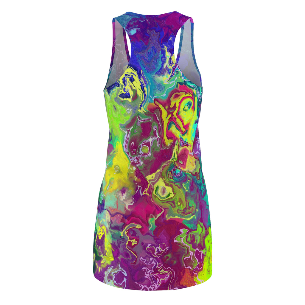 Colorful Abstract Women's Racerback Dress