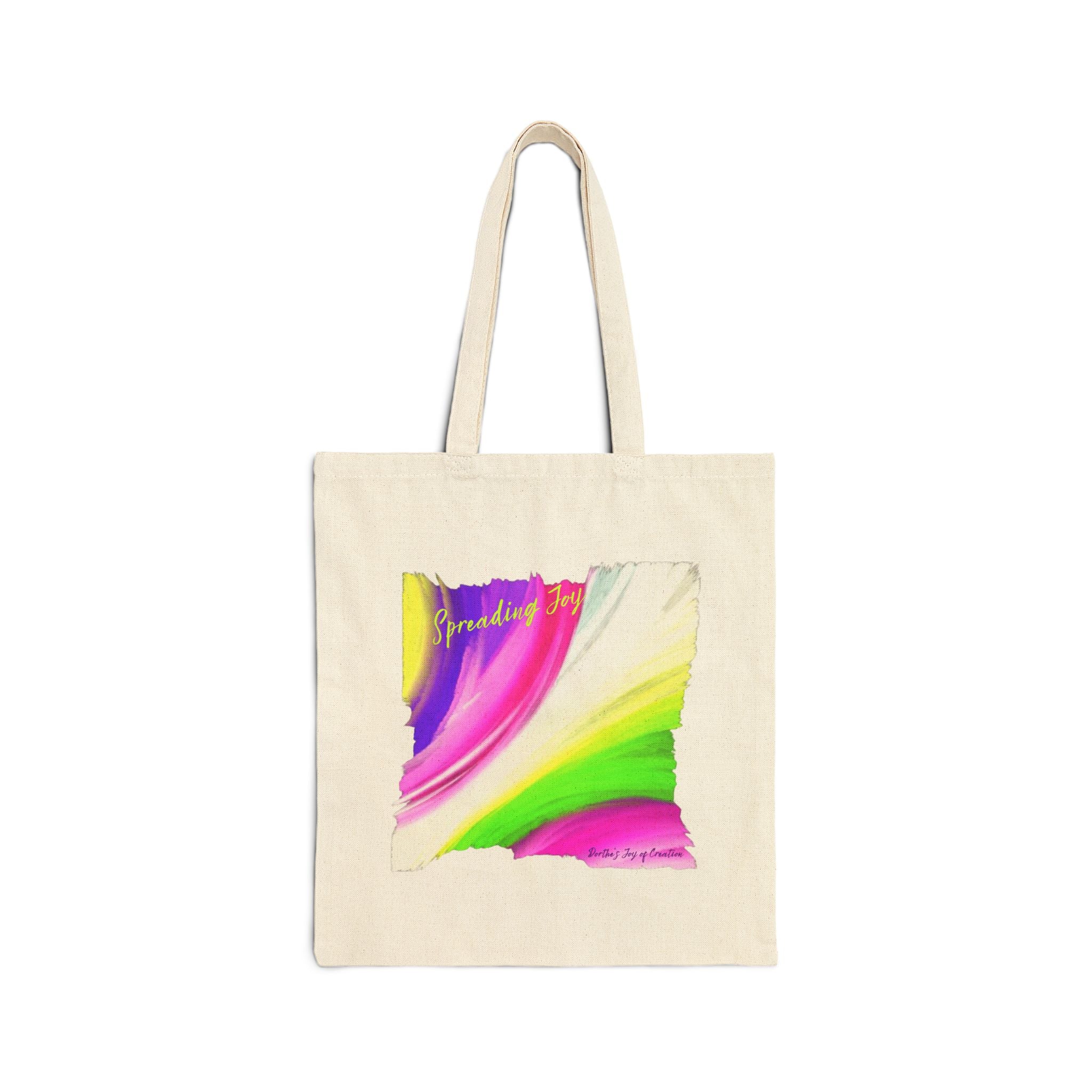 Spreading Joy Cotton Canvas Tote Bag