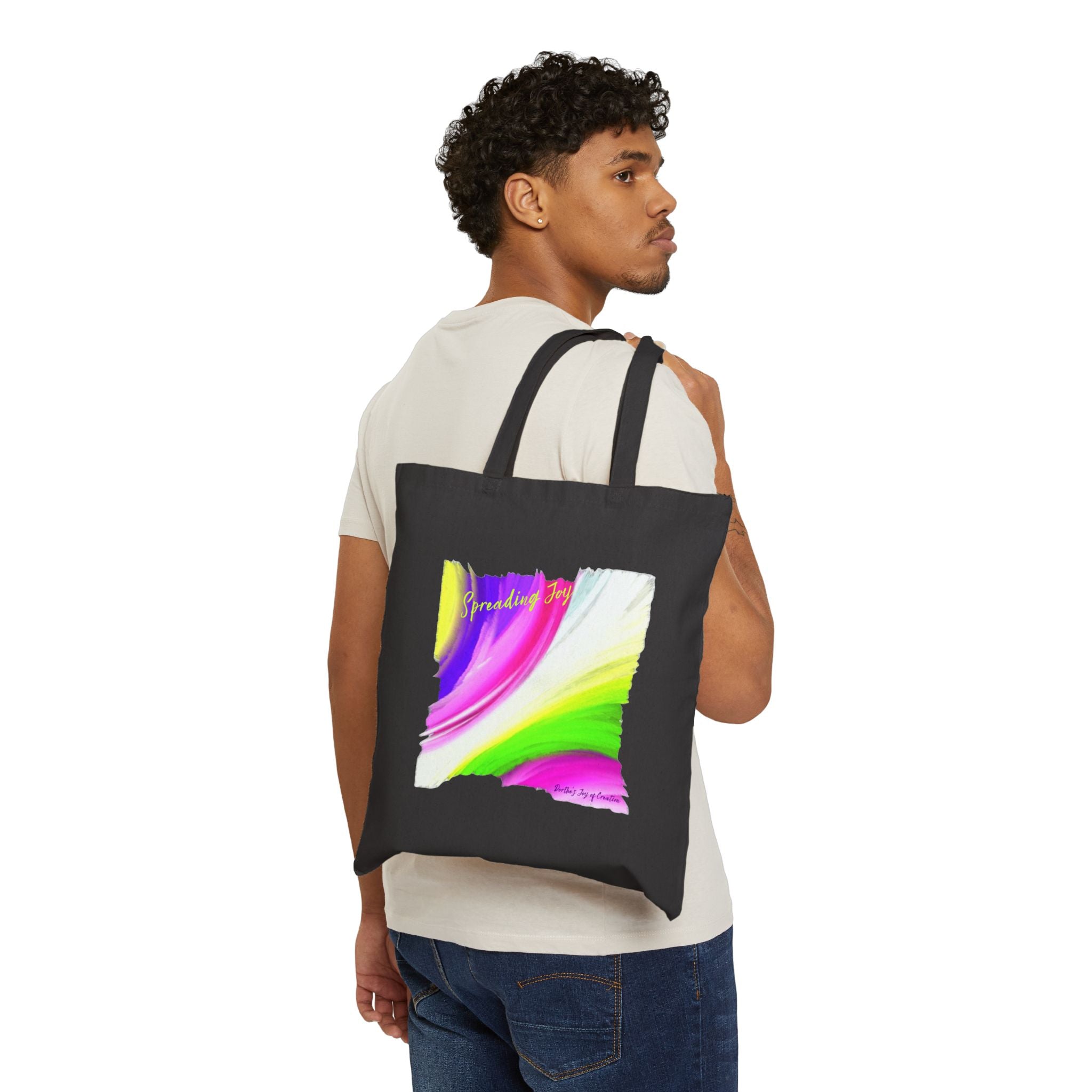 Spreading Joy Cotton Canvas Tote Bag