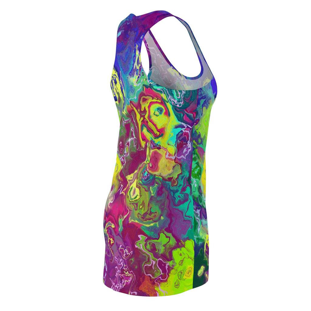 Colorful Abstract Women's Racerback Dress