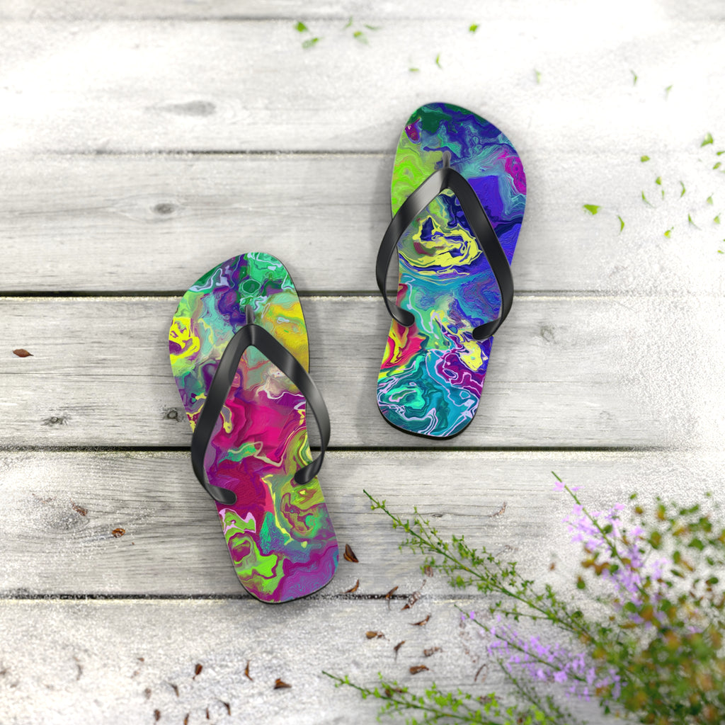 Vibrant Flip Flops