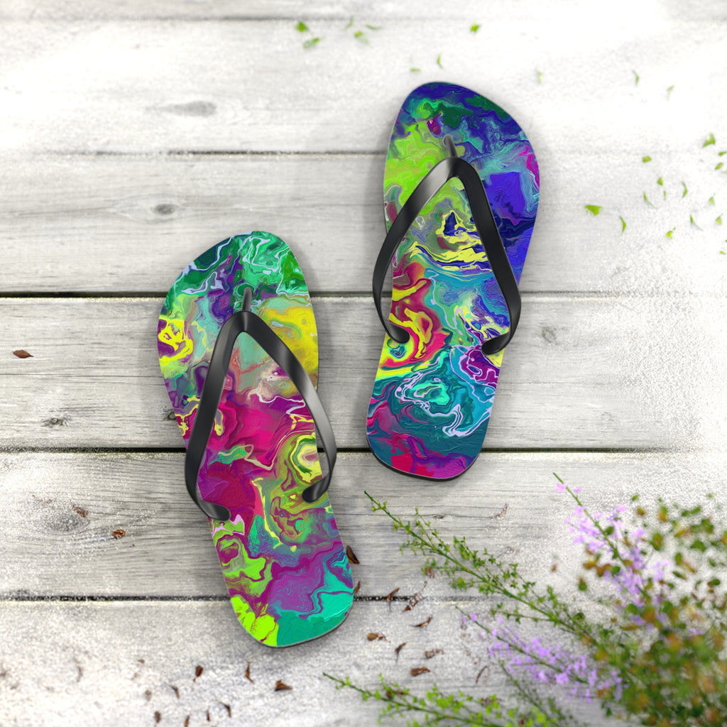 Vibrant Flip Flops