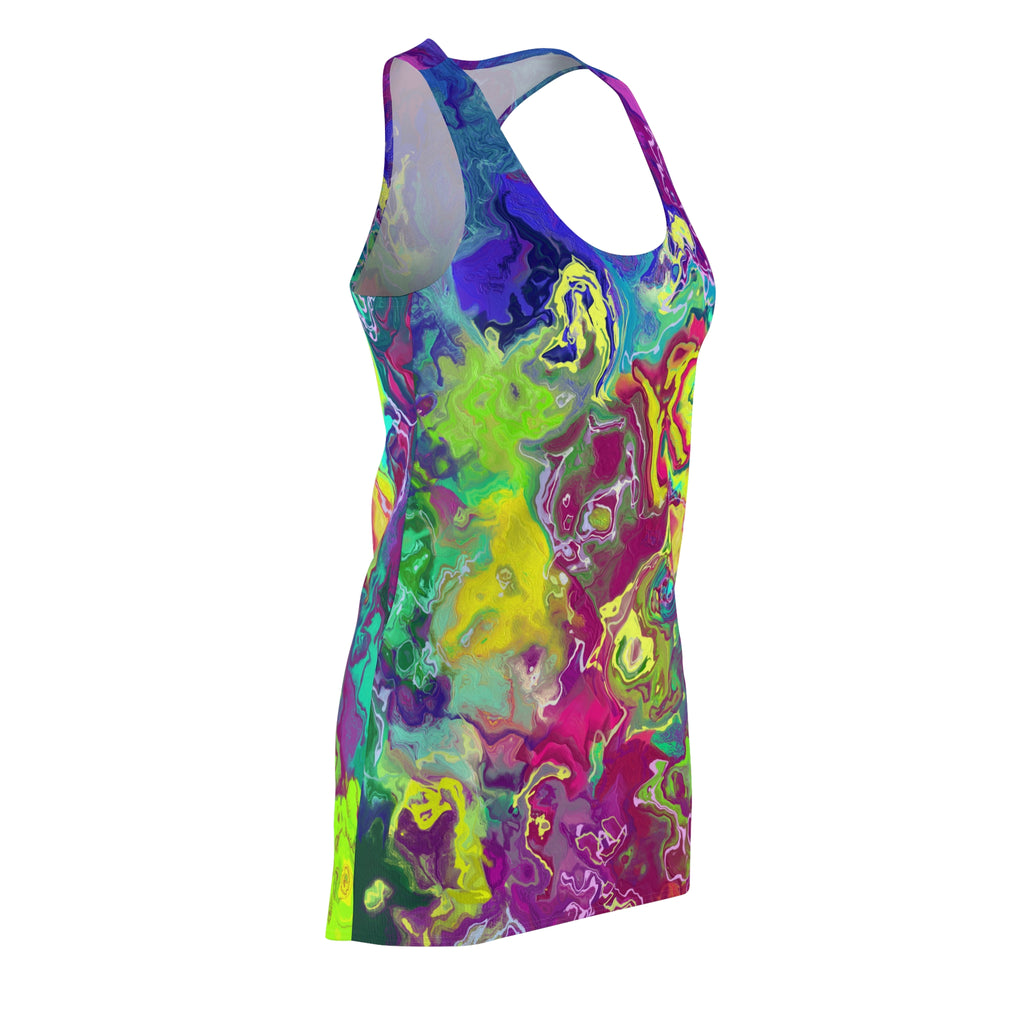 Colorful Abstract Women's Racerback Dress