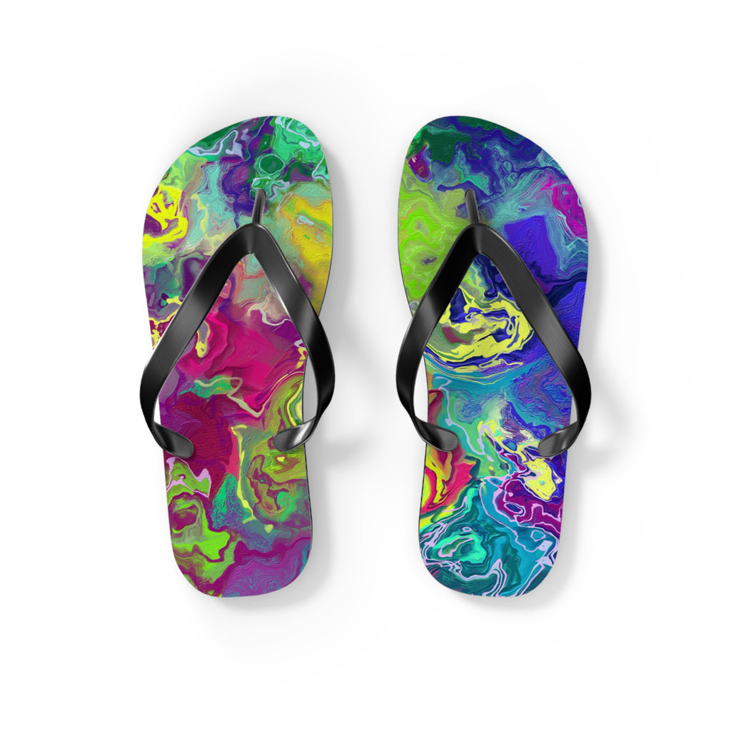 Vibrant Flip Flops